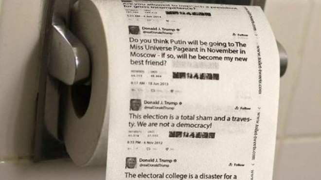 Trump ın skandal tweetleri tuvalet kâğıdı oldu