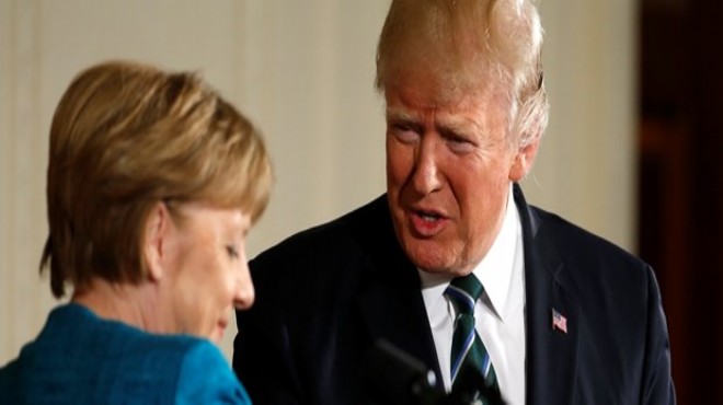 Trump tan Merkel zirvesi sonrası  borç  tweeti!