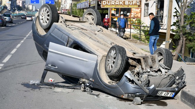 Turgutlu da kaza: Sürücü ağır yaralı!