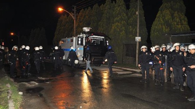Turgutlu da operasyonlara karşı eylem: 11 gözaltı