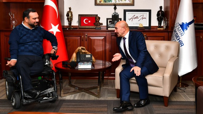 Türkiye de ilk: Soyer koltuğunu engelli meclis üyesine bıraktı
