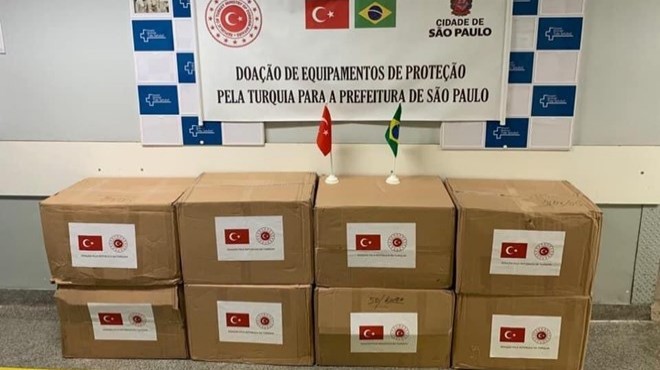 Türkiye den Brezilya ya maske desteği