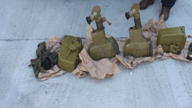 Türkiye ye girdi: Aracında iki antitank füzesi bulundu