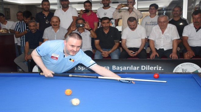 Ünlü bilardocu Caudron İzmir de özel turnuvaya katıldı