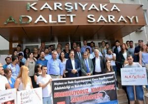 CHP’li Gençler Erdoğan’a hakaretten hakim karşısında 