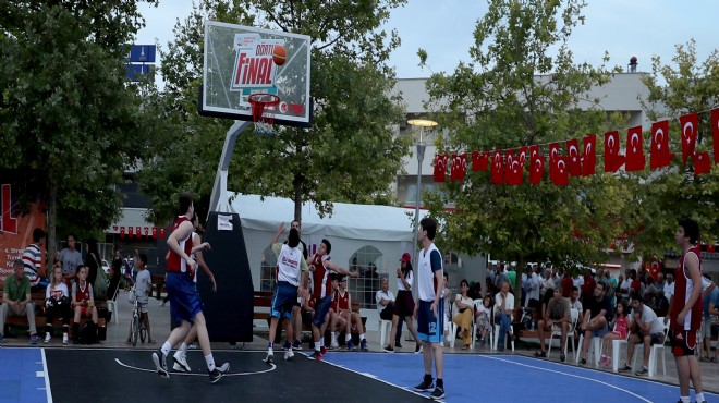 Urla da sokak basketbolu heyecanı