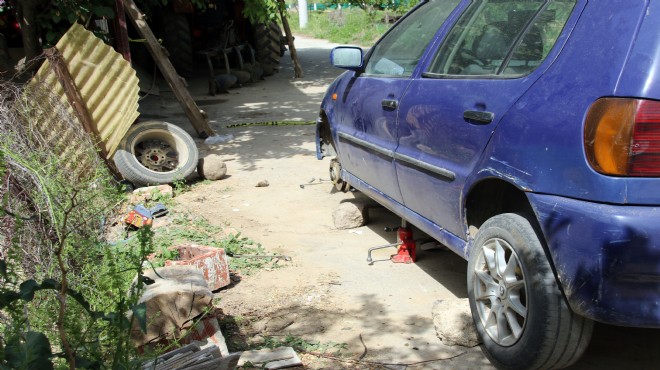 Uşak ta talihsiz ölüm: Lastik değiştirirken arabanın altında kaldı