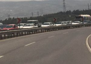 Şok! Yol çöktü: İzmir-İstanbul yolu tek şerit! 