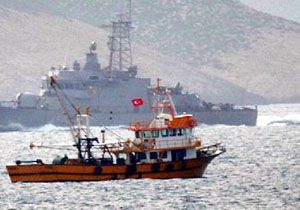 Türk balıkçılara Yunan tacizi 