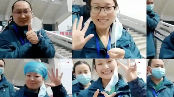 Wuhanlı doktorlardan kutlama!