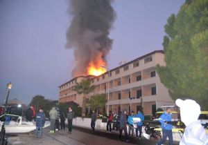 Köyceğiz deki otelde korkutan yangın