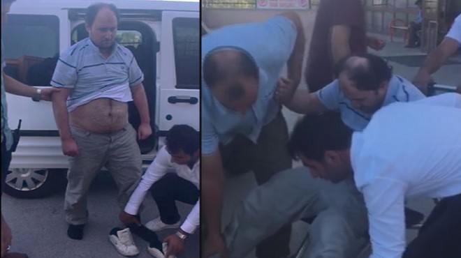 Yakalanınca şoka giren FETÖ imamını polisler taşıdı