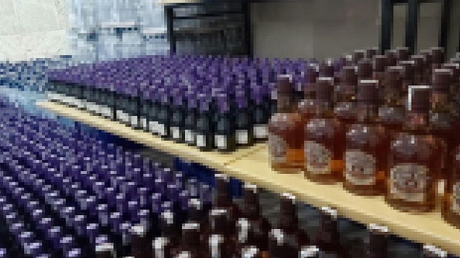 Yılbaşı öncesi 2 bin 500 şişe sahte içki ele geçirildi