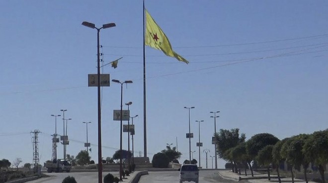 YPG/PKK dan bayrak değişimi!