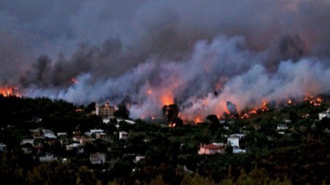 Yunanistan daki yangında ölü sayısı artıyor