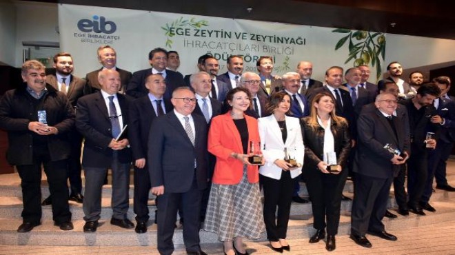 Zeytin ve zeytinyağı ihracat şampiyonlarına ödül