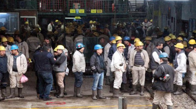 Zonguldak ta işçiler kendini madene kapattı!