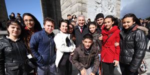 Gençlerden Başkan Durak’a Çanakkale teşekkürü