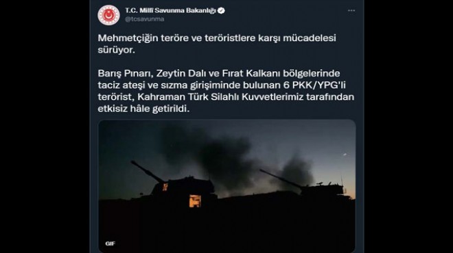 6 PKK/YPG li terörist etkisiz hale getirildi