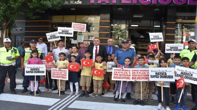  Hayata saygı duruşu  kampanyası İzmir de başladı