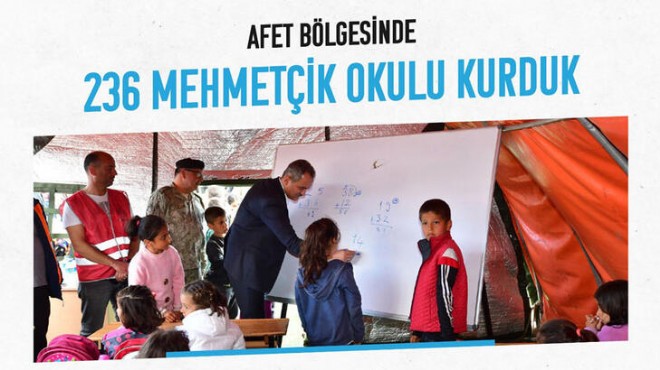 Mehmetçik okullarının sayısı 236’ya ulaştı 