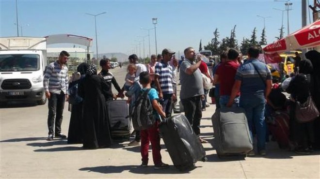 13 bin Suriyeli bayram tatilinden döndü!