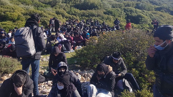 4 ilçede, 120 göçmen yakalandı... Avrupa hayali İzmir de son buldu!