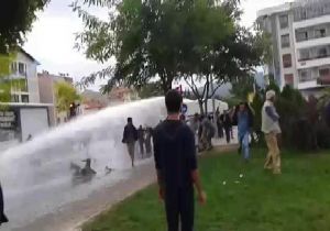 Muğla da   Ankara katliamı  protestosuna polis müdahalesi