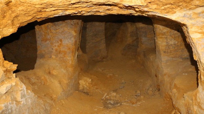 5 bin yıllık yer altı yerleşiminde  defineci  talanı