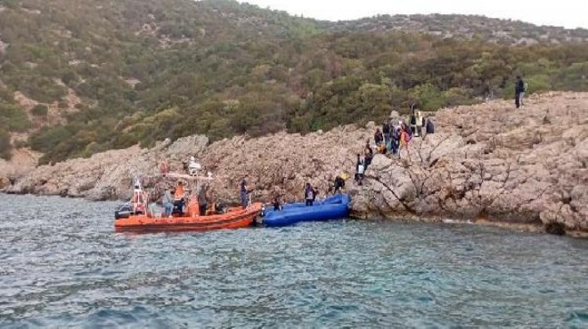 Adada mahsur kalan 39 kaçak göçmen kurtarıldı