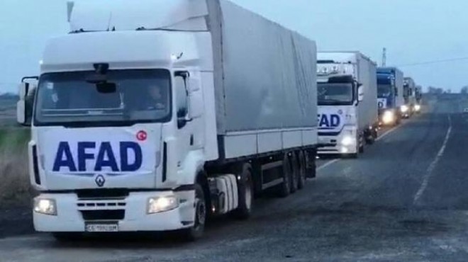 AFAD dan Ukrayna ya 67 tır insani yardım