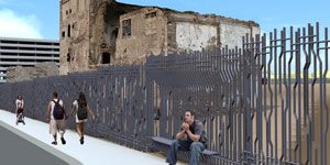 Büyükşehir den Agora ya modern duvar