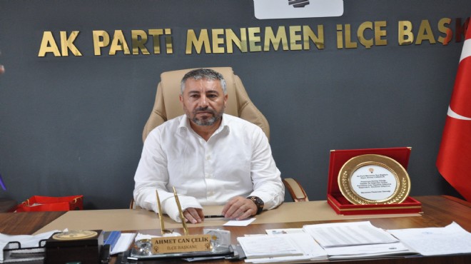 AK Parti İzmir de ilçe başkanı istifa etti!