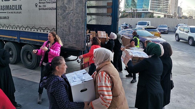 AK Parti İzmir’in kadınlarından afet bölgesi için mutfak seti kampanyası