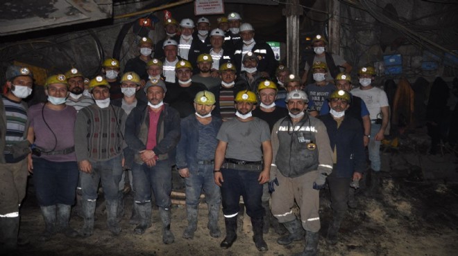 AK Parti li Özkan Soma’da madencilerle buluştu