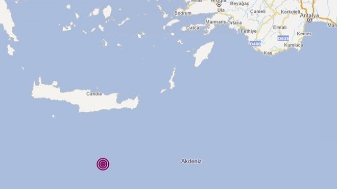 Akdeniz de bir deprem daha!