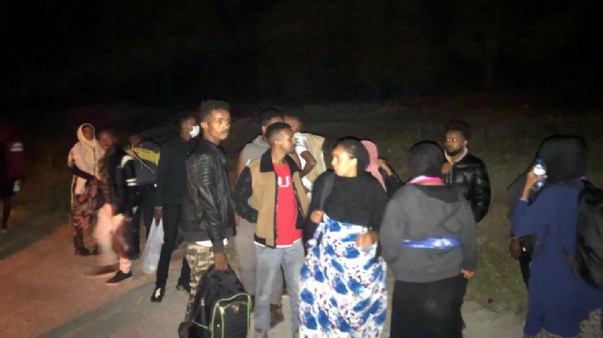 Aliağa da 25 Somalili göçmen yakalandı