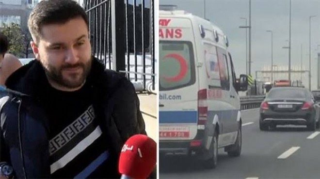 Ambulansa yol vermeyen sürücüye 2 ay 15 gün hapis cezası…