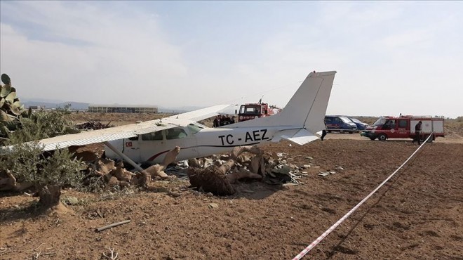 Antalya da sivil eğitim uçağı düştü!