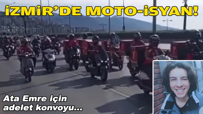 Ata Emre için adalet konvoyu... İzmir'de moto-isyan!