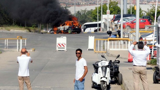 Atatürk Havalimanı nda yangın paniği
