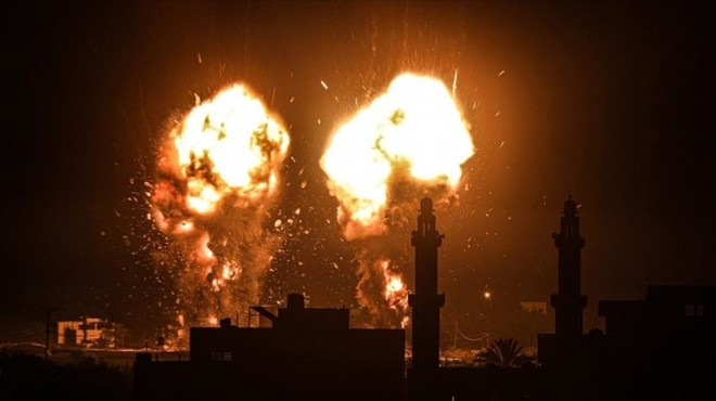 Ateşkesin ardından Gazze ye hava saldırısı!