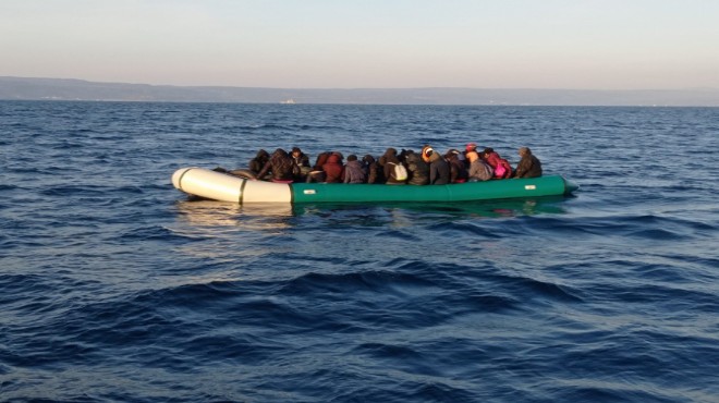 Aydın da 32 düzensiz göçmen kurtarıldı