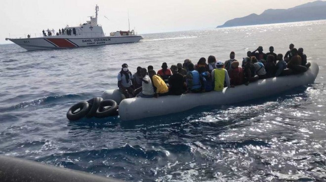 Aydın da 39 düzensiz göçmen kurtarıldı