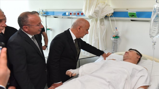 Bakan Kirişci den helikopter kazasında yaralananlara ziyaret