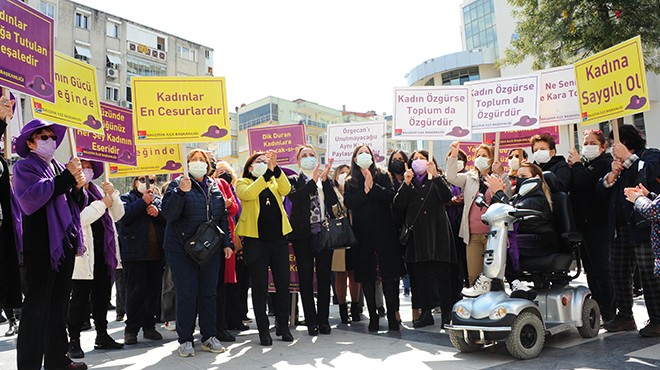 Balçova da CHP ve İYİ Parti den ortak  fesih  protestosu