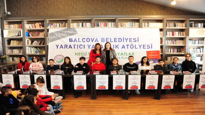 Balçova da küçük yazarlar kitap yazdı!