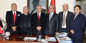  Eski başkanlar Cevat Durak’ı ziyaret etti