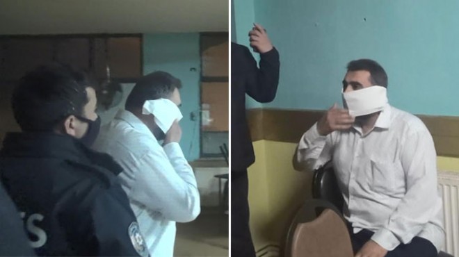 Baskında yakalanınca tuvalet kağıdını maske yaptı