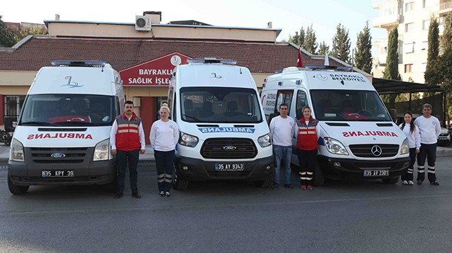 Bayraklı’da 2 bin hastaya ambulans hizmeti